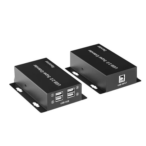0转rj45信号放大器1进4出网线摄像头触摸屏打印机延长线 工业级 usb